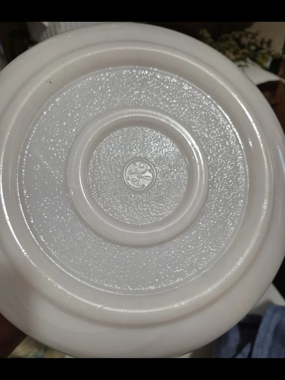 Vintage General Electric Milk Glass Ribbed Mixing Bowls